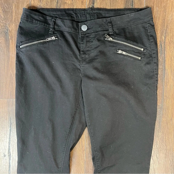 Hippie Laundry charcoal gray moto pants SZ 32/12 - Picture 3 of 5